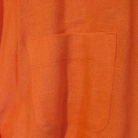 Joan Walters Orange Button-Up Blazer Suit Jacket Blouse Size Extra Large XL - Picture 4 of 5